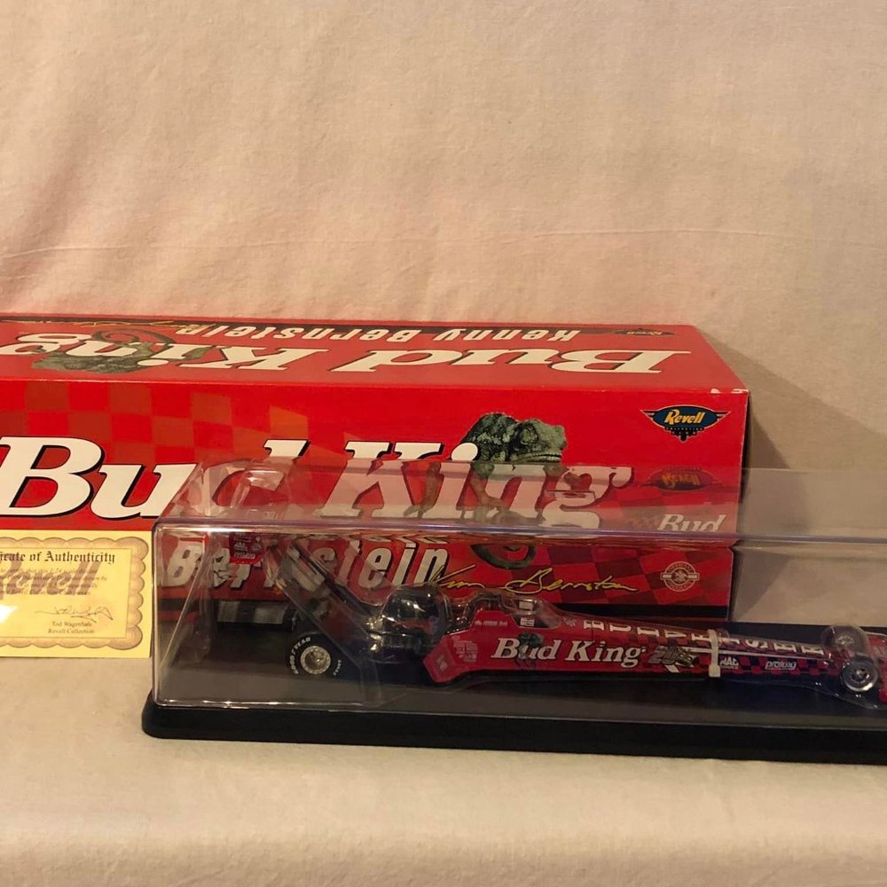 Kenny Bernstein 1999 Bud/Louie 20th Anniversary Revell 1:24 Die  Cast Dragster